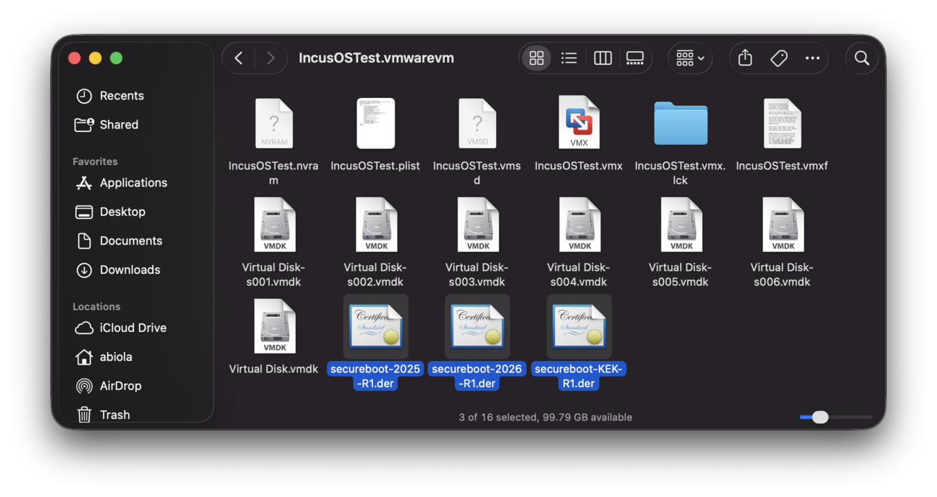 Secure Boot keys copied